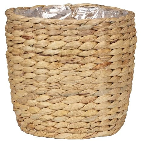 Scheurich Jacinthe d'eau 28, bac à panier/panier/pot de fleurs, en jacinthe d'eau, couleur : naturel, diamètre : 28 cm, hauteur : 23,5 cm, volume : 13,1 l.