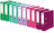 Original Falken 10er Pack PP-Color Kunststoff-Ordner. Made in Germany. 8 cm breit DIN A4 Vegan farbig sortiert zu je 2x türkis, flieder, brombeere, pink, hellgrün Aktenordner Briefordner