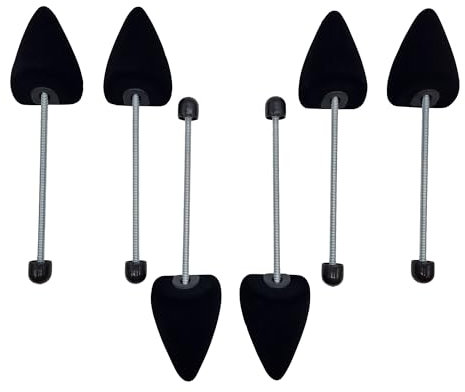 DELFA Samty Schuhspanner mit Spiralfeder Spitz Größe 39-42 - Schaumstoff Schuhformer Schuhstrecker - Set zu 3 Paar für Damen High Heels Klassisch