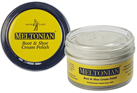 Meltonian Cream | Light Grey 174 | Quality Shoe Polish for Leather and Leatherette (Synthetic) | Use on Boots, Shoes, Belts, Gloves, Purses and Accessories | Leather Conditioner | 1.7 OZ Jar
