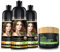 Herbishh Ultimate Hair Color Shampoo Kit (3pcs Haarfarbe Shampoo + 1 Argan Haar Maske) Lang anhaltende Farbe für graues Haar bei Männern & Frauen - Easy & Quick to Use - Combo4 (Castanienbraun)