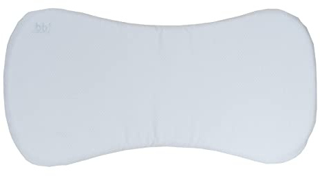 Babyline Almohada bebé Piqué Premium, Ayuda a Prevenir y Tratar la Plagiocefalia, Hipoalergénica, Transpirable y Desenfundable (2 Fundas Incluidas) (Piqué Celeste)