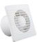 ECUTEE Badlüfter 4 Inch Ø100mm Wand Ventilator Abluftventilator, Bad Lüfter Leiser Betrieb Wandmontage Abluft Ventilator Mit Ruckstauklappe für Belüftung im Bad WC, Weiß