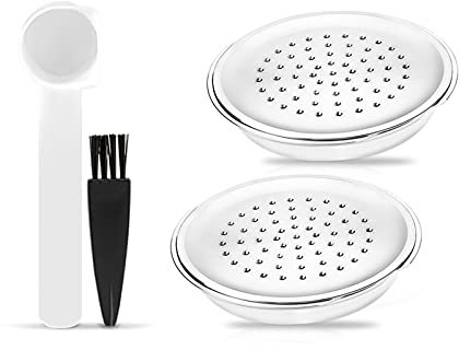 INEOUT Stainless Steel Coffee Capsule Caps Compatible With Philips Senseo Coffee Machine Rechargeable Coffee Filter Tools Coffeeware (Color : Light Yellow)