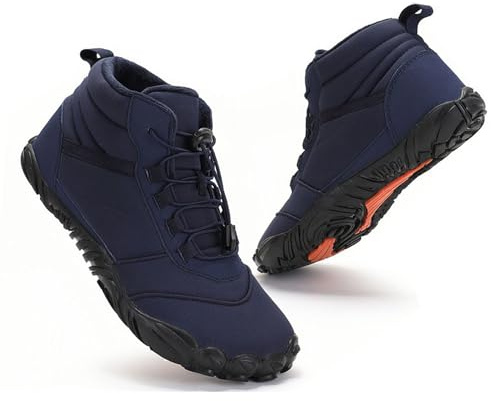 Winter Barefoot Shoes, Chaussures Pieds Nus Imperméable Hiver, Chaudes et Antidérapantes Chaussures de Randonnée, Chaussures de Trail Unisexes pour Homme et Femme, pour Randonnée, Course À