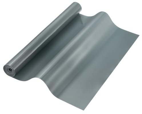 QUARKZMAN 11.8 x 5.9 pies Rollos de Tapete de Silicona para Hornear Resistentes al Calor Tapetes de Repostería Antiadherentes Antideslizantes para Encimeras Gris