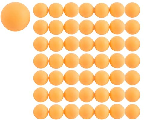 Dropfree Paquet de 50 Balles de -Pong de Qualité SupéRieure Balle de Table de Formation AvancéE Balles LéGèRes Durables sans Couture Orange