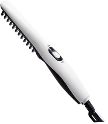 Healeved Lisseur à Barbe Électrique Peigne De Coiffure Droit Portable Multi-usages Pour Cheveux Et Barbe Avec Prise Ue