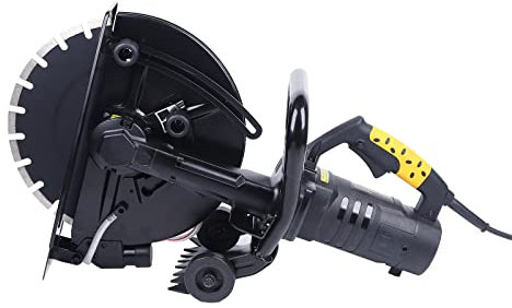 Fresa a scanalatura, per muri, con aspirazione, 3200 W, profondità 10 cm, 4800 giri/min, con spray d'acqua e protezione contro le perdite