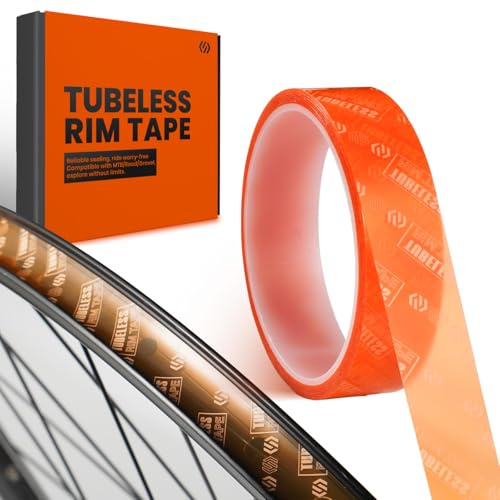 CNCLOL Tubeless Rim Tape 23mm, Bike Wheel Rim Tape Self-adhesive 10m Roll, Tubular Rim Tape for Tubeless Bicycle/MTB/Road/Gravel Bike Tyre Tape