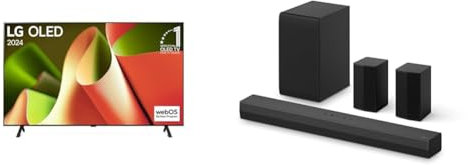 LG OLED77B4E 77 4K OLED Smart TV Barre de Son S40TR 4.1, 400W