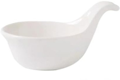 Salsiera giapponese in ceramica bianca piattino in ceramica con grande versamento e meno gocciolamenti classico