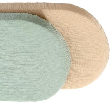 2 pezzi elastici per culla lenzuola per neonati biancheria da letto in cotone design antiscivolo lavabile in lavatrice vivaio must have accessorio per la biancheria da letto del bambino