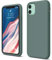 elago Liquid Silicone Case Kompatibel mit iPhone 11 Hülle (6,1), Silikon Handyhülle, Rundumschutz : 3-Layer Schutzhülle, erhöhter Rand für Bildschirm & Kamera (Nachtgrün)