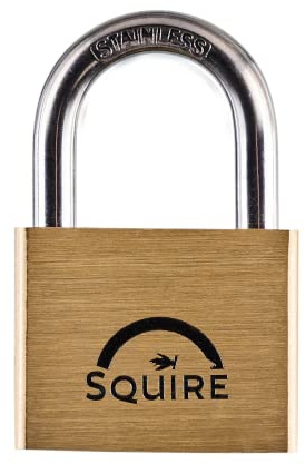 Squire LN5S 50MM Brass Padlock-5 PIN-SS L/S, White