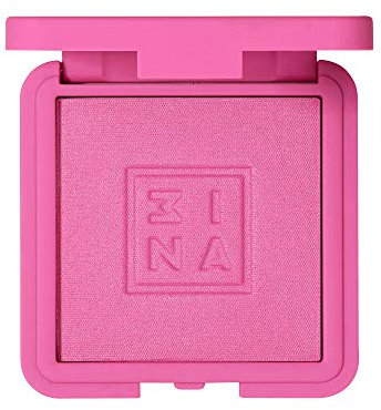 3INA MAKEUP - The Blush 371 - Colorete rosa vivo en Polvo Fácil de Difuminar - Acabado Natural y Sedoso - Coloretes Altamente Pigmentados de Textura Ligera - Vegan - Cruelty Free