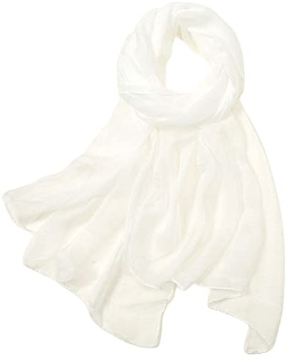 MAIRY Chiffon Scarf for Women UK Plain Sheer Wrap Shawl Ladies Scarves Fashion Long Stole Neck Solid Scarfs for All Seasons FL-M07