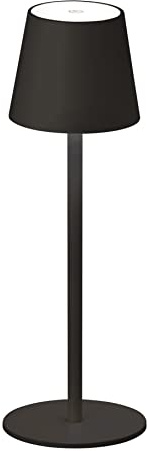 FHL easy! | Akku-Tischleuchte Tropea | Helligkeit Stufenlos Dimmbar | Leuchtdauer bis 100h | 1x LED 2,5 Watt inkl. - 270 Lumen - 3000 Kelvin | Sandschwarz | 850210