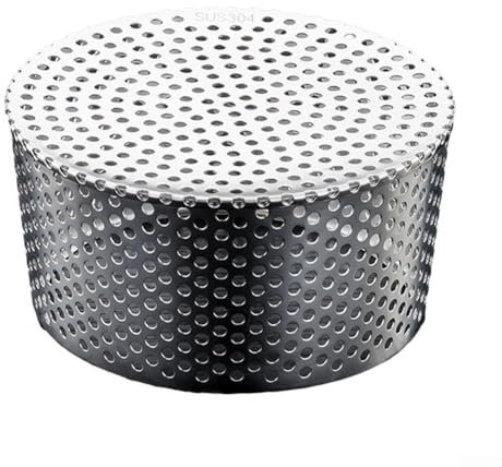 Drain Covers Outdoor Drain for PROTECTION Square Leaf Guard, Stainless Steel Swirl Drainage Guard Anti Blocking Rooftop Floor Drain Cover for Drainage Outdoor Tool(180mm)