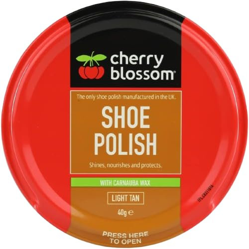 PVONLINE OASIS Footwear Polish Shoe Polish, Renew, Protect & Nourish Shoes, Glossy Polish for Shoes, high-gloss shine, Footwear Accessories, Shiny Shoes, 40g, (LIGHT TAN)