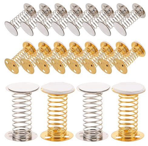 ADOCARN Base de Resorte para (20 Piezas): Accesorios de Manualidades DIY, Base de resortes de Metal para muñecos cabezones, decoración para salpicadero de Coche y Expositor para el hogar.