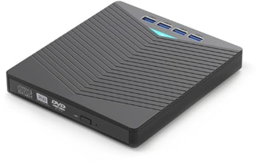 Osmond Unidad de BLU-Ray Externa Compatible con Lectura y Escritura, Grabadora de BLU-Ray, Grabadora de DVD, Reproductor de BLU-Ray.