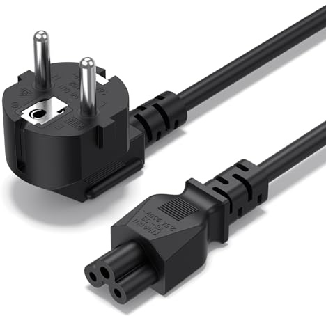 Meliya Cable de Alimentación Cable C5,Cable Ordenador Alimentacion PC para HP, Acer, Lenovo, DELL, Sony, TV, LG, Samsung Monitor Laptop