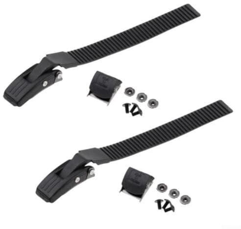 Lot de 2 boucles de sangle de skate en ligne avec vis de serrage, écrou, pièces de rechange en polypropylène pour la plupart des patins à roulettes et chaussures (B)
