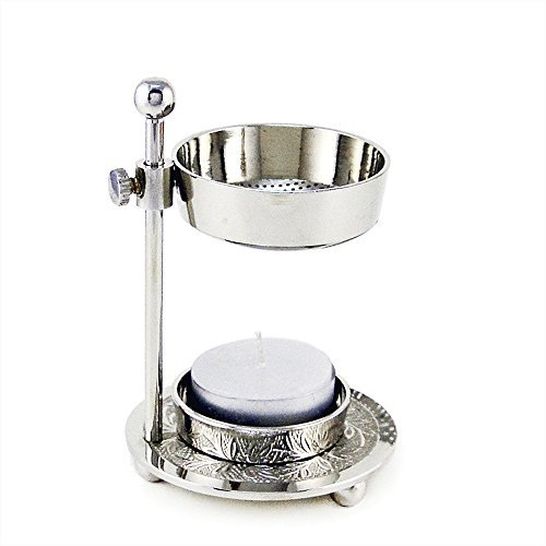NKlaus Weihrauchständer mit Teelicht Messing Handarbeit Geschenk 2913