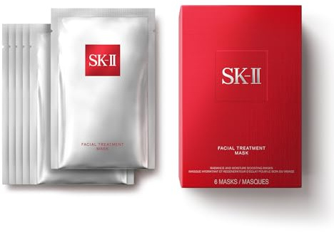 SK-II Facial Masks - Brightening Face Mask Sheets to Help Improve Tone, Texture & Radiance - Anti-Aging Treatment for Replenished Moisture & Visibly Healthier Skin (6 Count)
