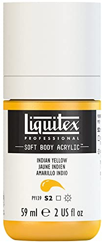 Liquitex Acrylic Paint, Indian Yellow, 59 ml (Pack of 1)