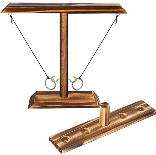 Ringwurfspiel Aus Holz, Wurfspiele, Hook Und Ring Indoor, Indoor Wurfhaken Und Kreis, Haken-Ring-Wurfspiel, Geeignet Für Familien-, Klassenkameraden- Und Freundespartyspiele