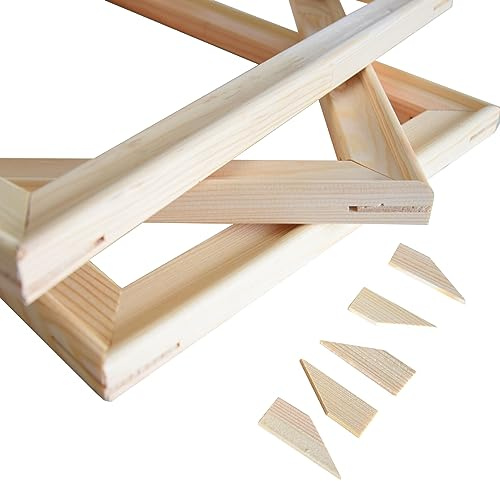 GP TONER Barelle di Tela, Telaio in Legno Massello per Tela, Legno di Pino Naturale per Quadri, Pittura 100X70