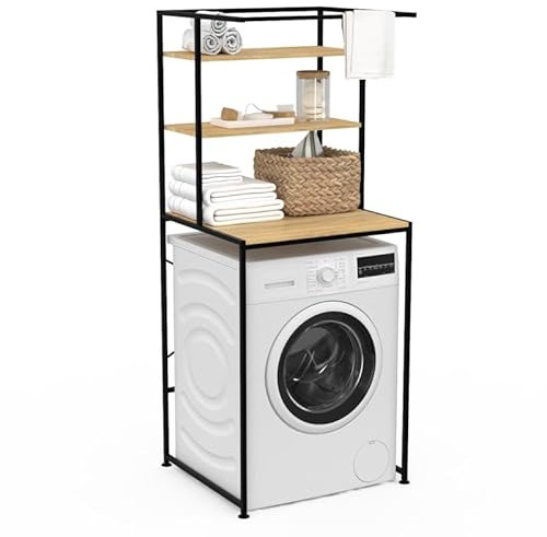 IDMarket - Regal für Waschmaschine, Industriedesign