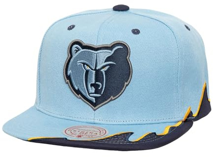 Mitchell & Ness Gorra Snapback de la NBA Rising Tide Memphis Grizzlies, azul, Talla única