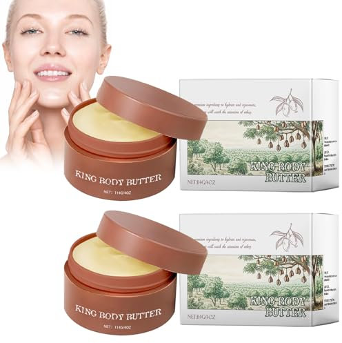 Burro Di Karité per Il Corpo, Crema Al Burro Di Karité Idratante Al Burro Di Karité Biologico per Idratare E Ringiovanire Idratante per La Pelle Secca E Sensibile