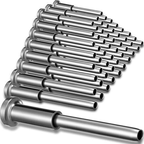 Blulu 60 Pack 1/8 Stainless Steel Cable Railing Hardware Kit T316,Silver