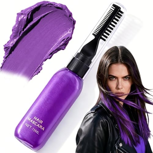 Turquoise Hair Powder | Hair powder for women, turquoise washable hair gel, multi-purpose, washable temporary hair dye for children, mascara hair dye (Purple)