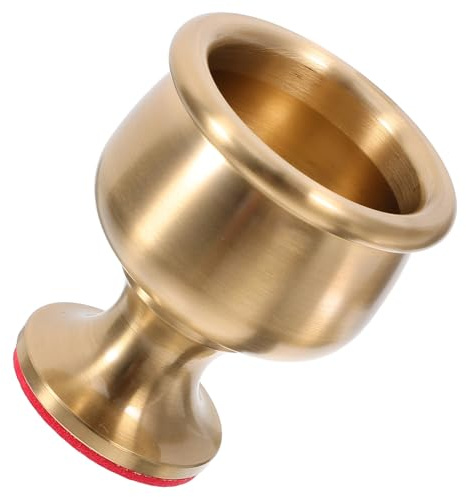 Hemobllo Calice Laiton Petit Format Gobelet Offrande Métal Coupe Décorative Polyvalente pour Eau et Vin Accessoire Maison et Bureau