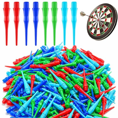 LKJAUOZ 200 unidades Dardos Punta De Plástico, Puntas Dardos Plastico, Puntas Dardos Suaves, Puntas de Repuesto de Dardos Blandos, Accesorios para Dardos, No Fácil de Romper Doblar