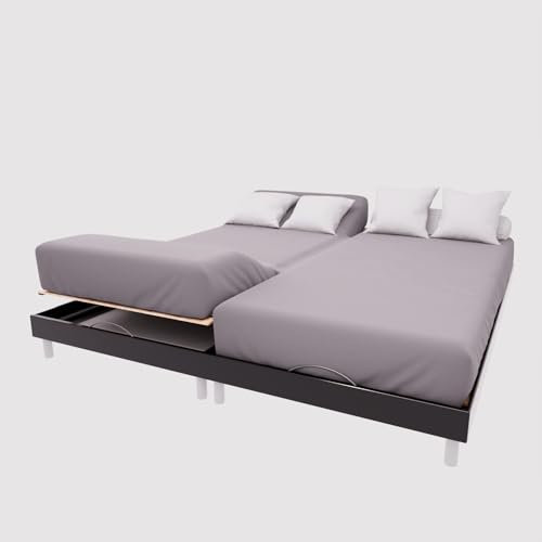 Soleil d'ocre, Drap Housse TPR en Coton 57 Fils 2x80x200 cm UNI Gris