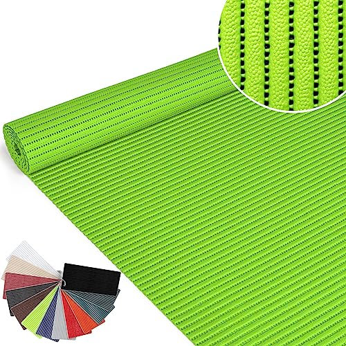ANRO Badematte Weichschaummatte Bad- und Duschvorleger Antirutsch Badläufer Uni Apfelgrün 200x65cm