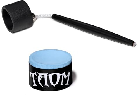 TAOM Pyro Billard Billard Queue Premium Kreide - Blau - mit Kreidehalter