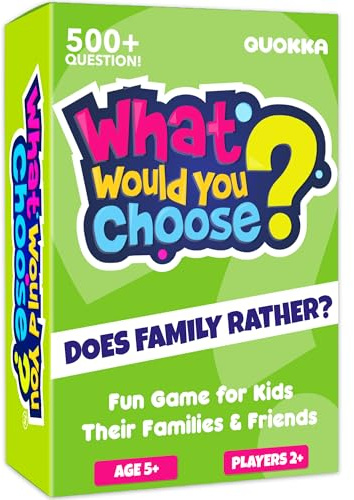 QUOKKA What Would You Choose? Do Family Rather? | Kids & Family Card Quiz Game | Fun Questions for Children & Families | Board Games Gor 5+ Year Olds