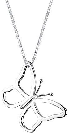 Elli Halskette Damen Schmetterling Anhänger Filigran in 925 Sterling Silber