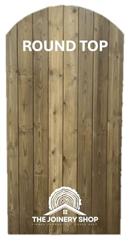 Strong, Treated T&G curved Garden Gate, Ledged and Braced, Tongue and Groove 6ft * 3ft 20mm tongue and groove