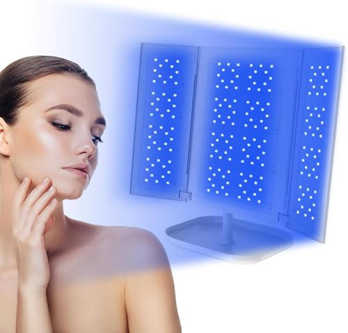 Cozion Bräunungslampe für Zuhause, 24W Tragbare Bräunungslampe mit 192 LEDs, Einstellbarer Ständer faltbares Gerät Bräunung für Körper und Gesicht