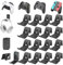 Soporte para Mandos/Auriculares, Soporte Plegable de Pared para Auriculares, Gancho Universal para Auriculares, Soporte de Almacenamiento para Auriculares/Mandos para Accesorios de Juegos, 16 Piezas