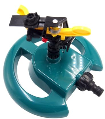 SEWACC Irrigatore Automatico Rotante per Giardino e Prato Spruzzatore Multifunzionale con Base Disco Facile Installazione Risparmio Idrico per Irrigazione Piante e Vasi