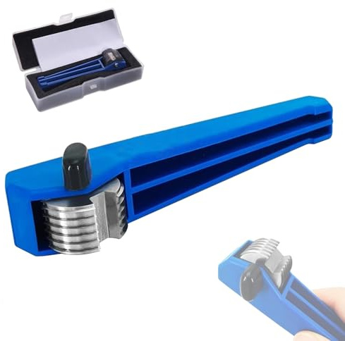 Probador de adherencia de escotilla cruzada, trazador profesional de película de pintura con 2 mm y 6 dientes, kit completo con caja de embalaje de plástico para medir la adherencia de revestimientos